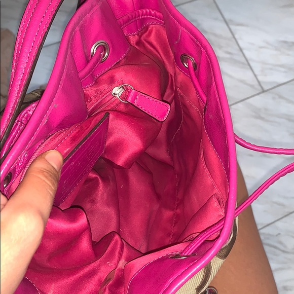 Coach pink hobo bag - Picture 5 of 6